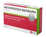 Метопролол Велфарм, таблетки 50 мг 28 шт